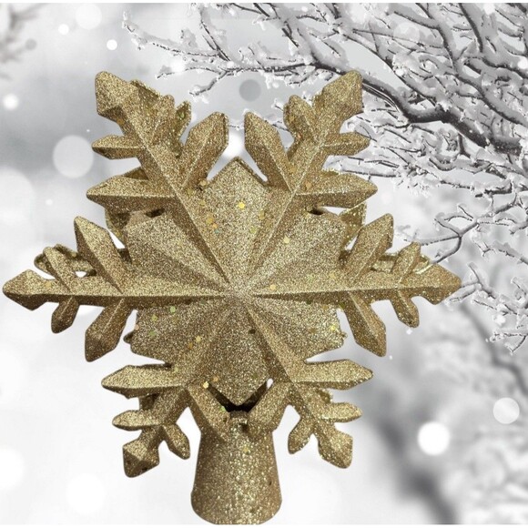 LED Christmas Tree Topper Projector Star Christmas Tree 6 pattern plates Gold - Picture 2 of 6